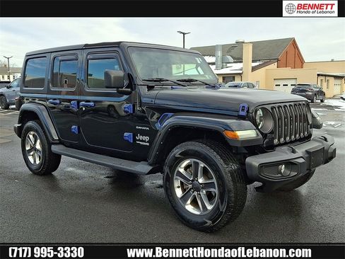Used 2022 Jeep Wrangler Unlimited Sahara w/ LED Lighting Group image 1