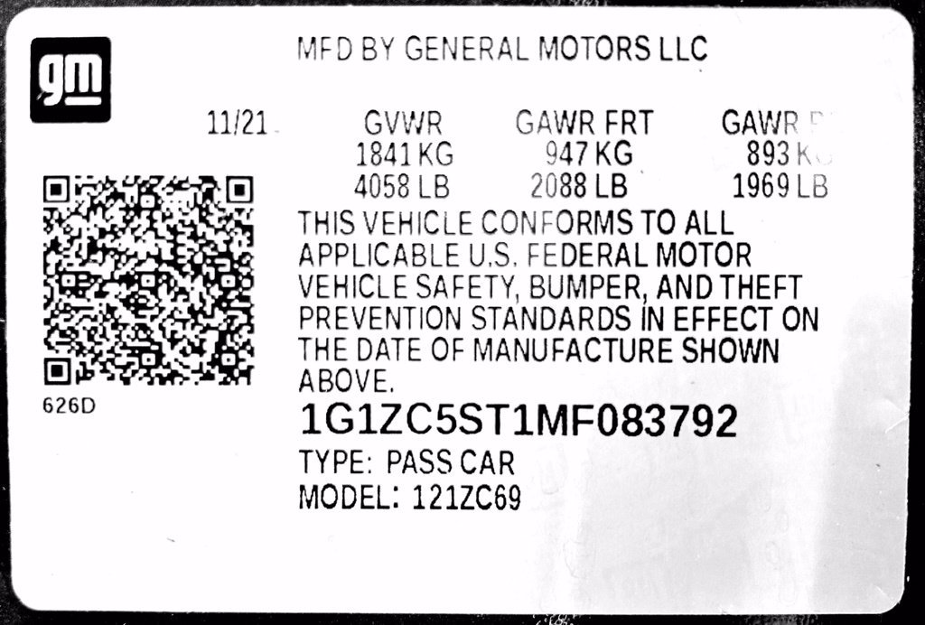 Used 2021 Chevrolet Malibu LS FWD image 24