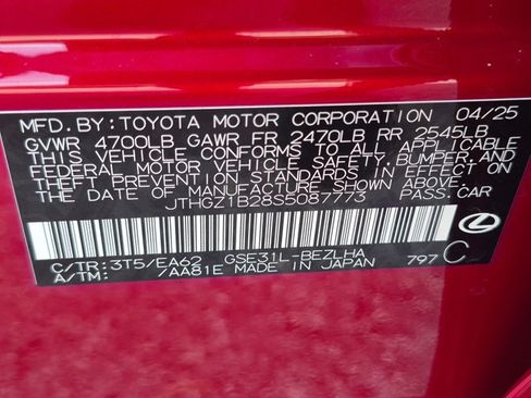 Certified 2025 Lexus IS 350 F Sport w/ Accessory Package RWD image 24