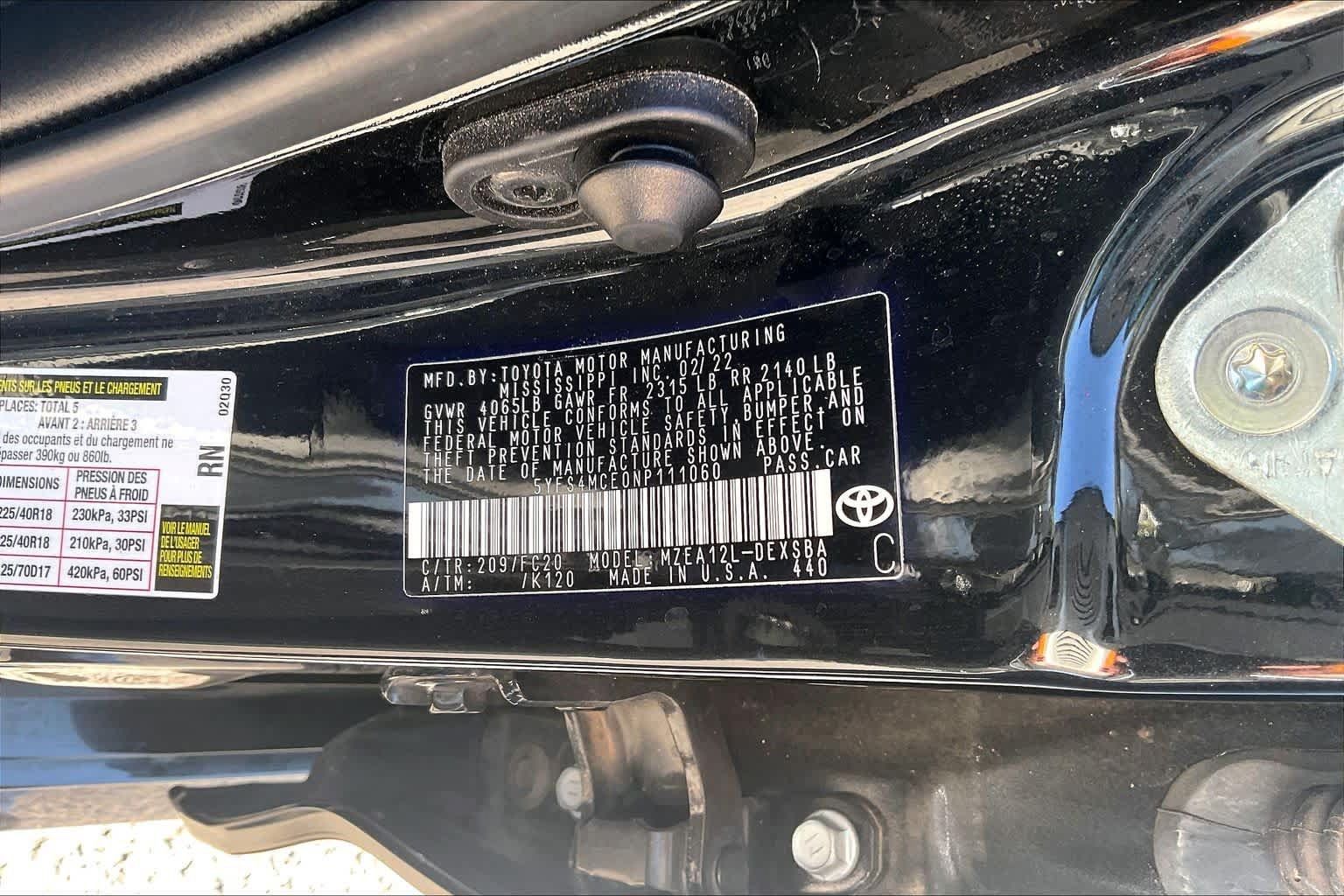 Used 2022 Toyota Corolla SE FWD image 33