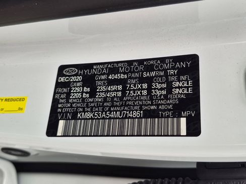 Certified 2021 Hyundai Kona Ultimate w/ Cargo Package FWD image 32