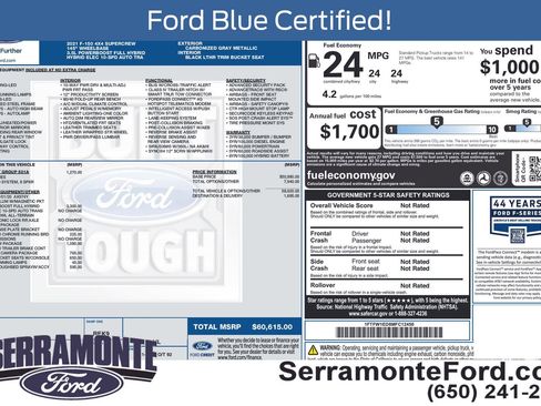 Used 2021 Ford F150 Lariat w/ Equipment Group 501A Mid AWD/4WD image 18