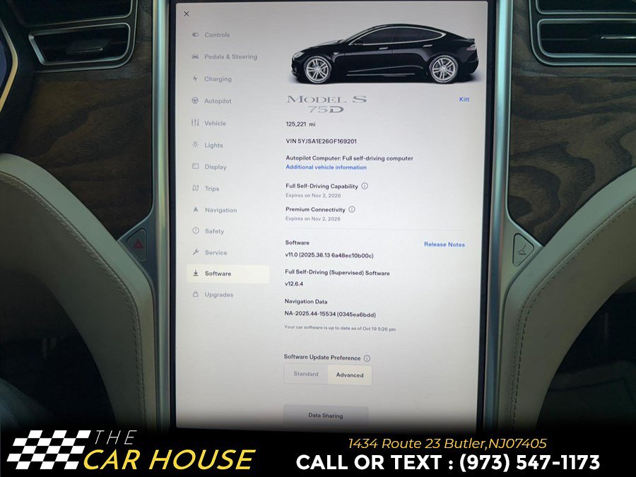 Used 2016 Tesla Model S 75D AWD/4WD image 32