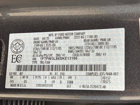 Used 2025 Ford F150 XLT w/ Equipment Group 302A MID AWD/4WD image 24