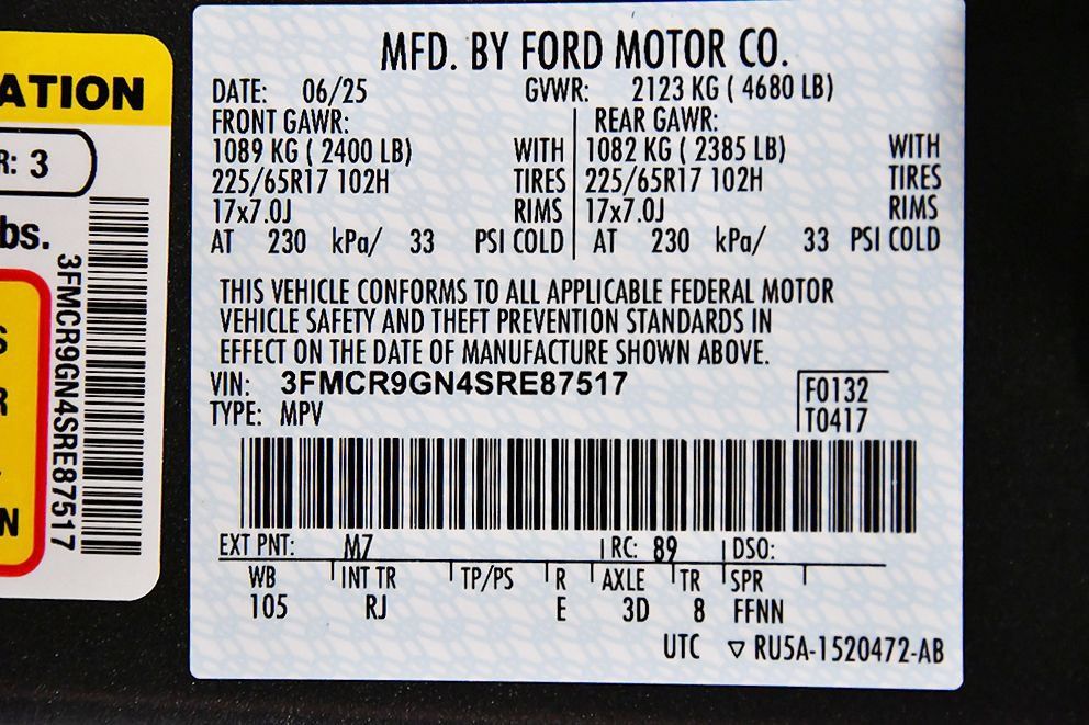 Used 2025 Ford Bronco Sport Heritage w/ Convenience Package AWD/4WD image 15