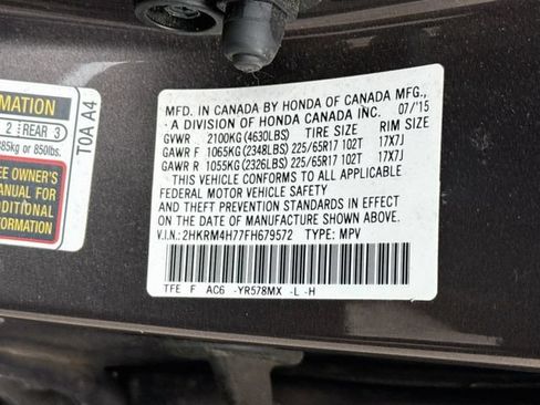 Used 2015 Honda CR-V EX-L image 22