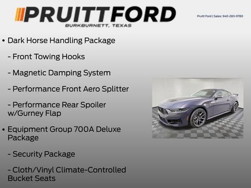 New 2025 Ford Mustang Dark Horse w/ Dark Horse Handlin Package RWD image 11
