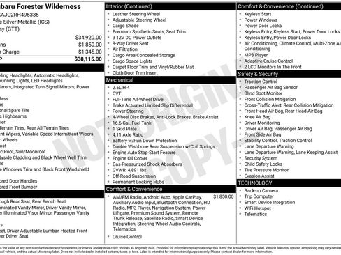 Certified 2024 Subaru Forester Wilderness image 11