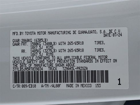 Used 2024 Toyota Tacoma Limited w/ Limited Package (LT) image 27