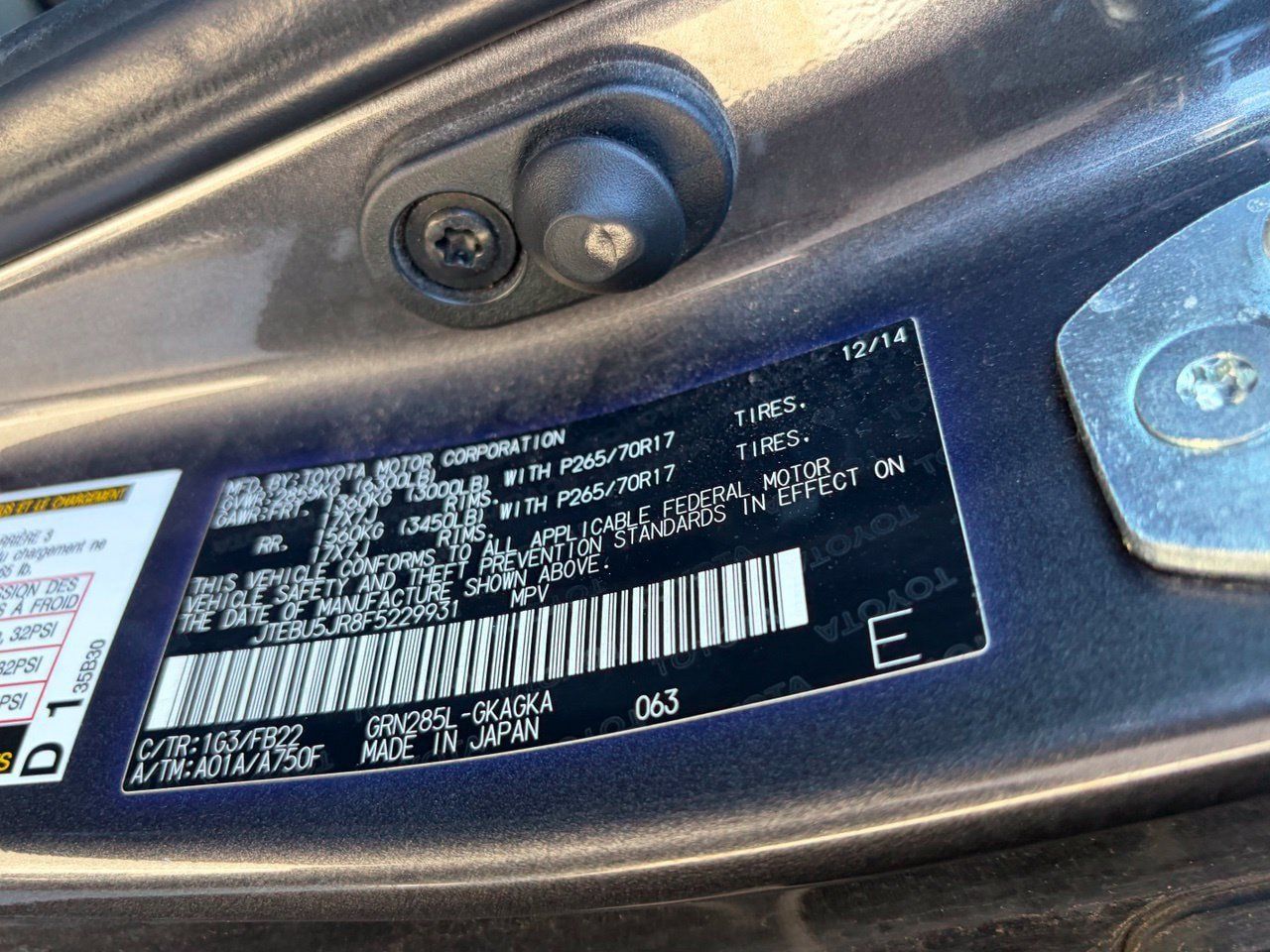 Used 2015 Toyota 4Runner SR5 AWD/4WD image 15
