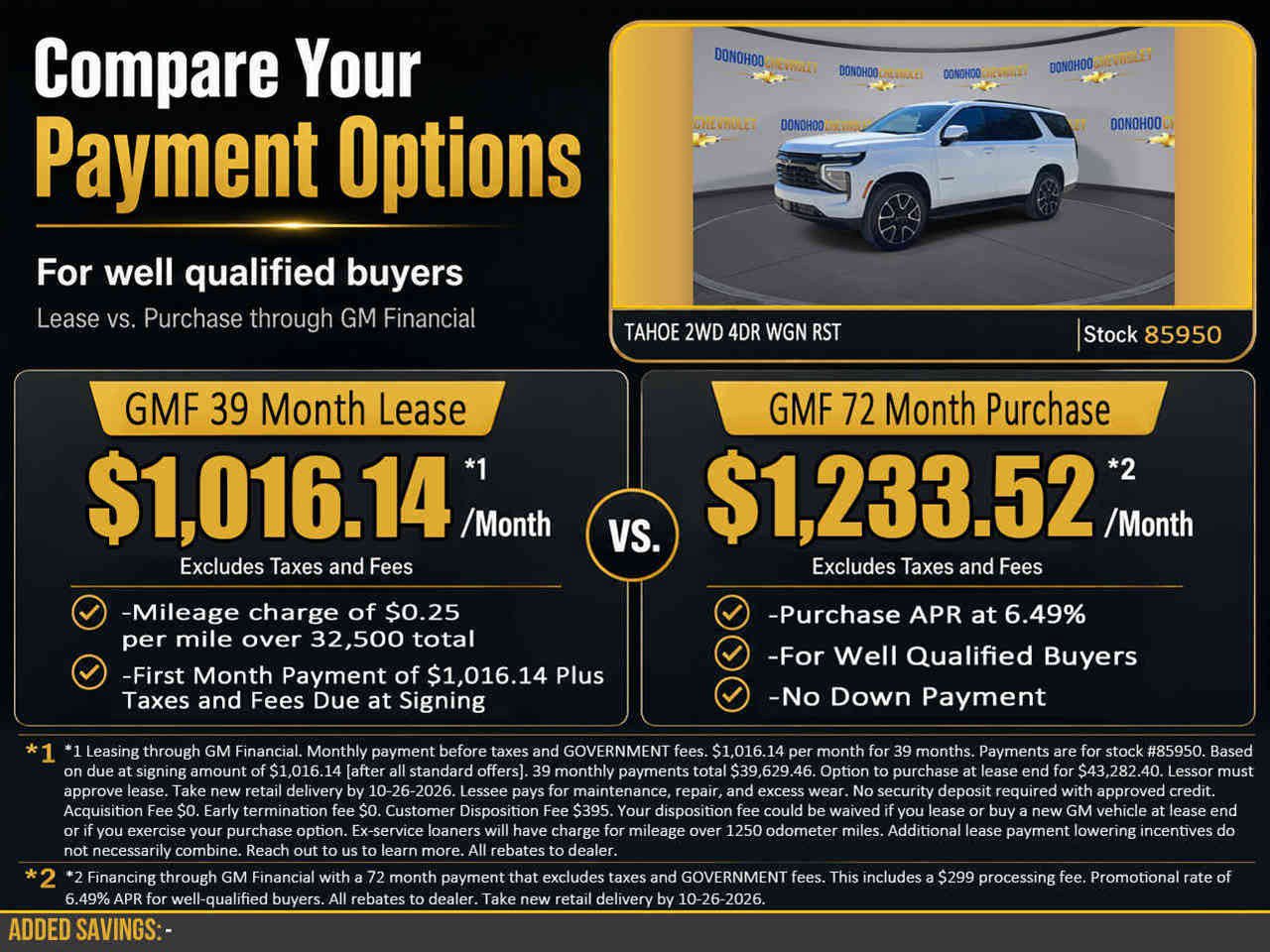 New 2027 Chevrolet Tahoe RST w/ Comfort Package RWD image 2