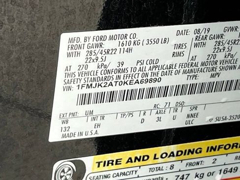 Used 2019 Ford Expedition Max Limited w/ Equipment Group 303A AWD/4WD image 33