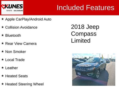 Used 2018 Jeep Compass Limited AWD/4WD image 2