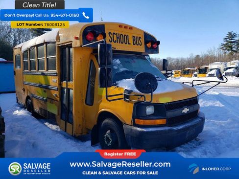 Used 2014 Chevrolet Express 3500 Extended w/ School Bus Package RWD image 1