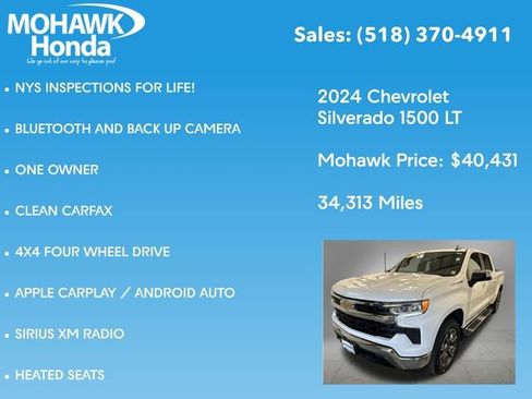 Used 2024 Chevrolet Silverado 1500 LT w/ Leather Package AWD/4WD image 7