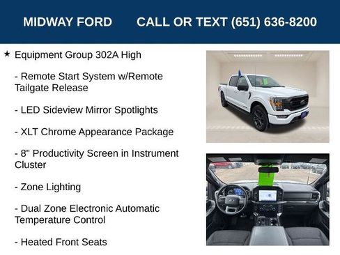 Certified 2023 Ford F150 XLT w/ Equipment Group 302A High AWD/4WD image 12