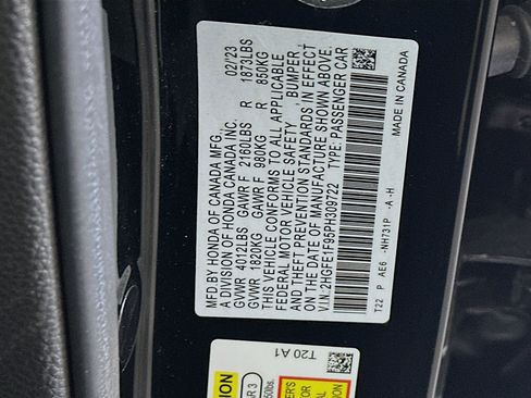 Used 2023 Honda Civic Touring image 12