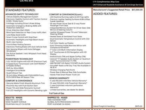 Used 2018 Genesis G80 5.0 Ultimate image 54