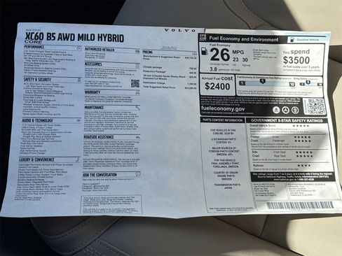 New 2026 Volvo XC60 B5 Core w/ Climate Package image 32