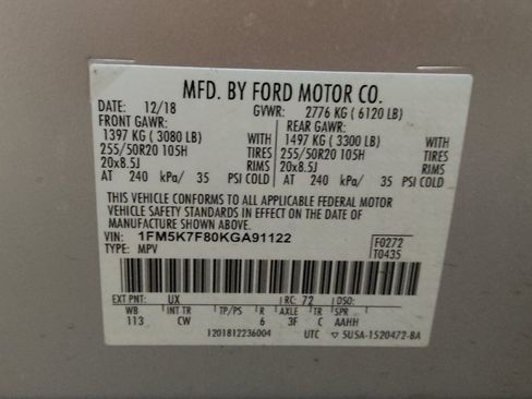 Used 2019 Ford Explorer Limited w/ Class III Trailer Tow Package FWD image 33