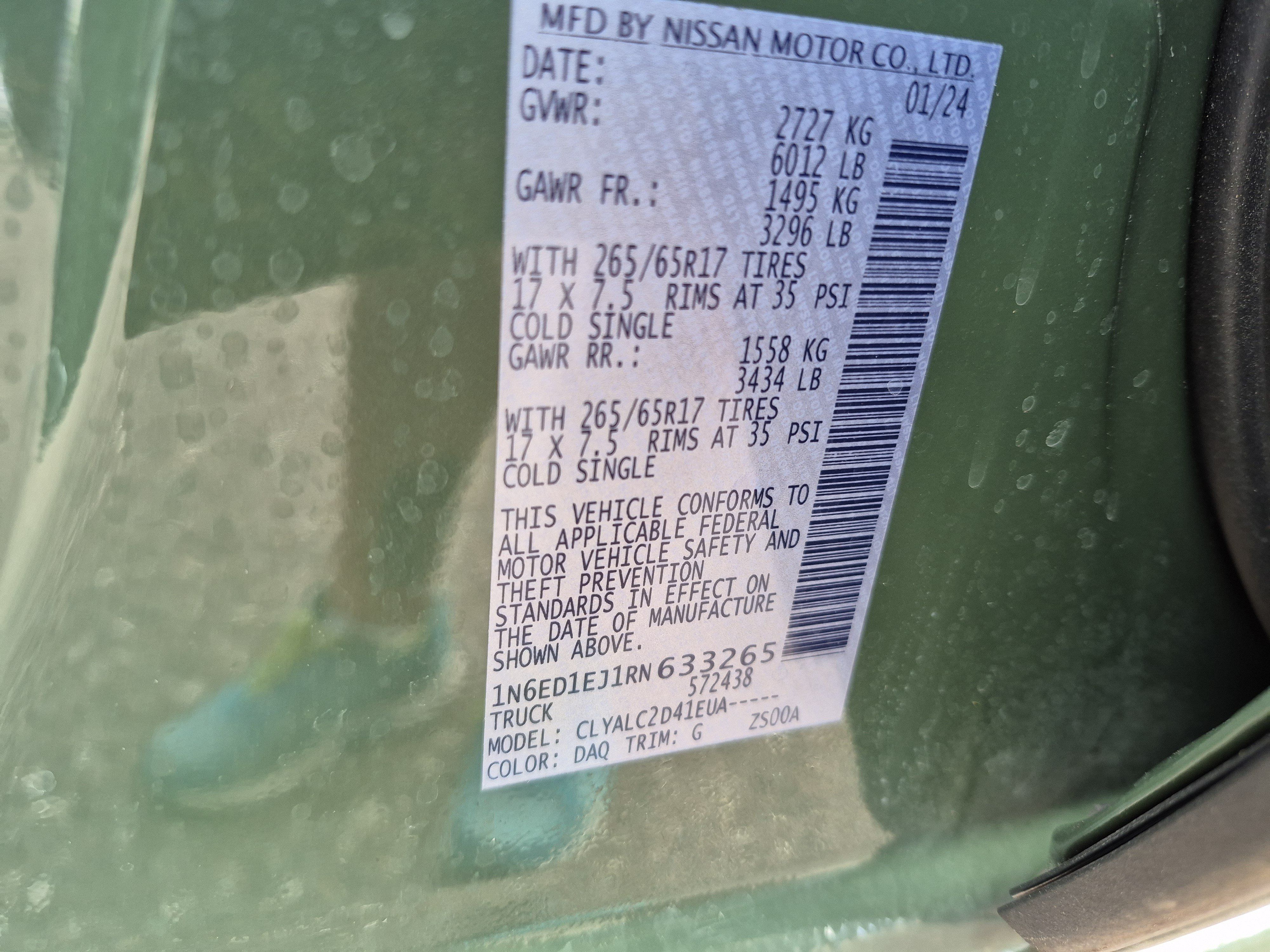 Certified 2024 Nissan Frontier SV w/ SV Convenience Package RWD image 33