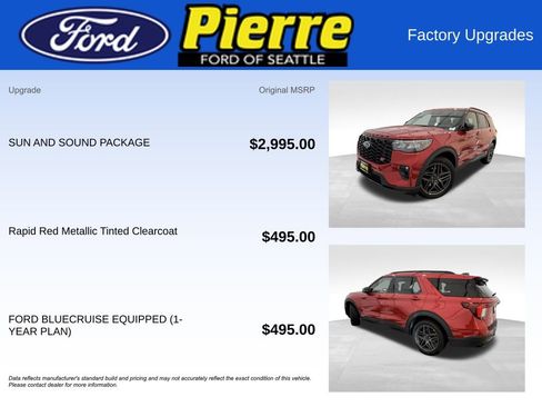 New 2025 Ford Explorer ST w/ Sun And Sound Package image 13