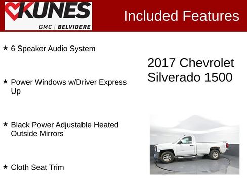 Used 2017 Chevrolet Silverado 1500 W/T w/ WT Convenience Package AWD/4WD image 2
