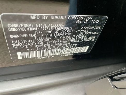 New 2026 Subaru Outback Touring XT image 27