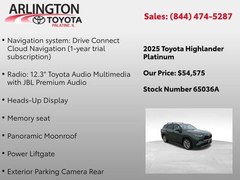 Used 2025 Toyota Highlander Platinum image 4