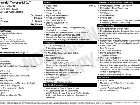 New 2026 Chevrolet Traverse LT AWD/4WD image 25