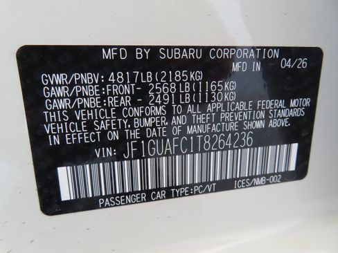 New 2026 Subaru Impreza 2.0i Sport AWD/4WD image 27