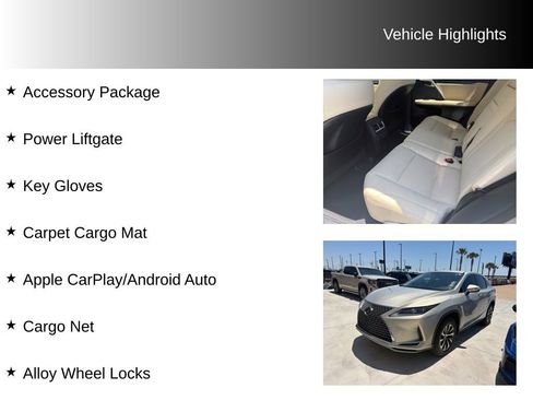 Used 2021 Lexus RX 350 FWD w/ Accessory Package image 9