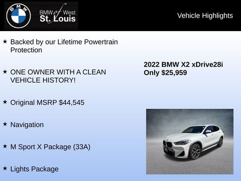 Used 2022 BMW X2 xDrive28i w/ M Sport X Package AWD/4WD image 8