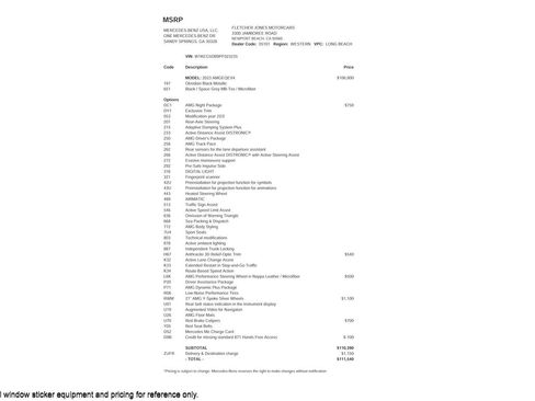 Certified 2023 Mercedes-Benz EQE AMG 4MATIC Sedan w/ AMG Night Package image 2