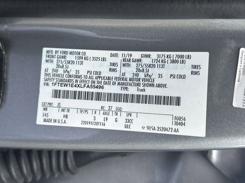 Used 2020 Ford F150 Lariat w/ Equipment Group 502A Luxury AWD/4WD image 30