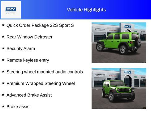 New 2025 Jeep Wrangler Sport S image 11