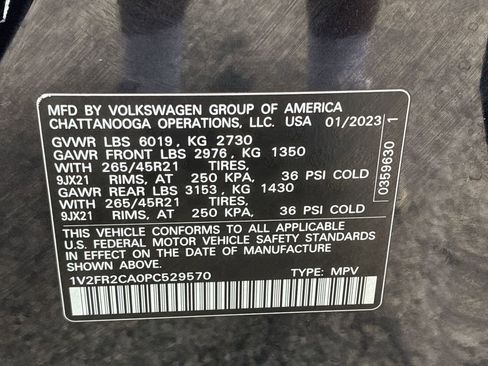 Used 2023 Volkswagen Atlas SEL Premium AWD/4WD image 36