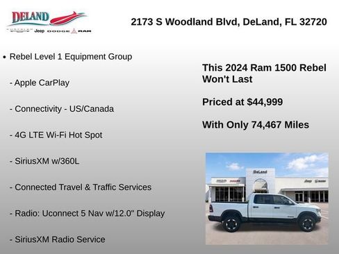 Used 2024 RAM 1500 Rebel w/ Rebel Level 1 Equipment Group AWD/4WD image 24