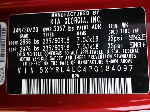 Used 2023 Kia Sorento S w/ Panoramic Sunroof Package FWD image 3