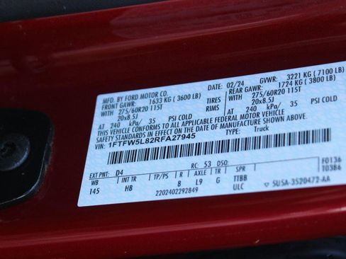 Used 2024 Ford F150 Lariat w/ Equipment Group 502A High image 18