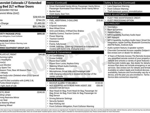 Used 2022 Chevrolet Colorado LT w/ Fleet Safety Package RWD image 17