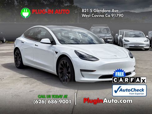 Used 2021 Tesla Model 3 Performance AWD/4WD image 2