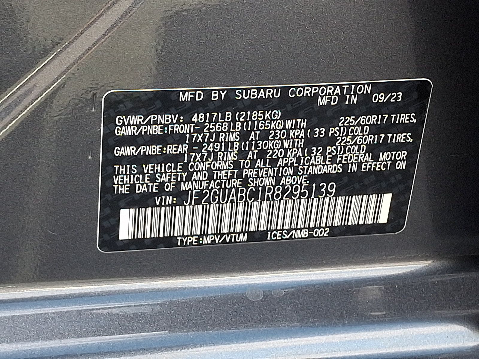 Certified 2024 Subaru Crosstrek 2.0i AWD/4WD image 27