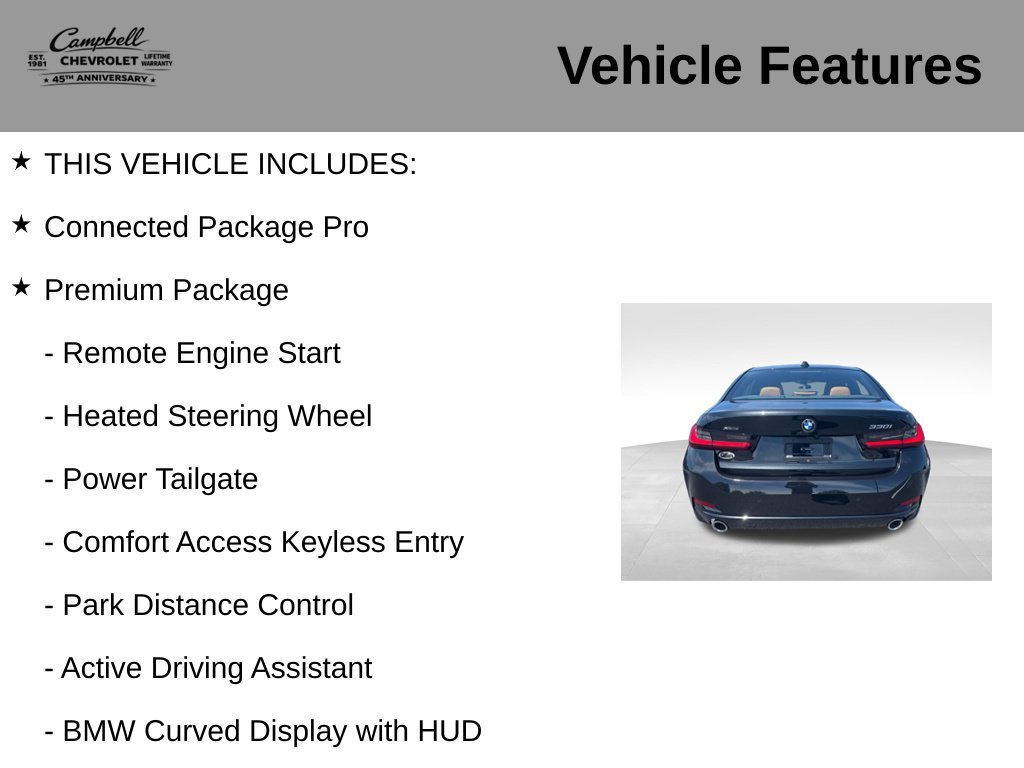 Used 2025 BMW 330i xDrive Sedan w/ Premium Package AWD/4WD image 5