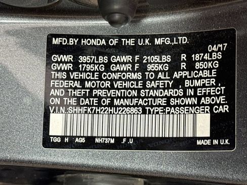 Used 2017 Honda Civic LX image 37