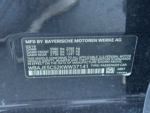 Used 2019 BMW 540i w/ Convenience Package RWD image 42