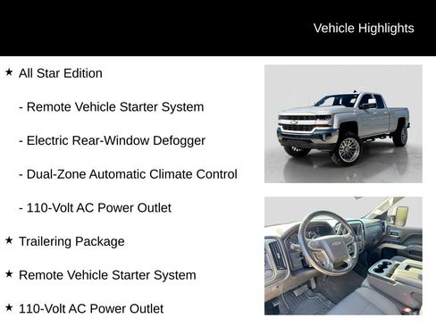 Used 2018 Chevrolet Silverado 1500 LT w/ All Star Edition AWD/4WD image 6