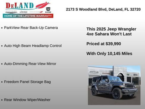 Used 2025 Jeep Wrangler Unlimited Sahara w/ Safety Group image 18