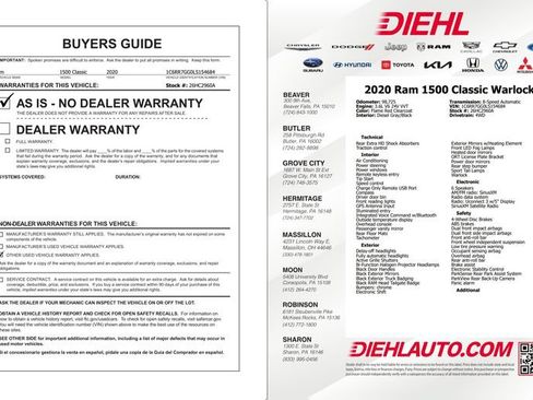 Used 2020 RAM 1500 Warlock AWD/4WD image 30