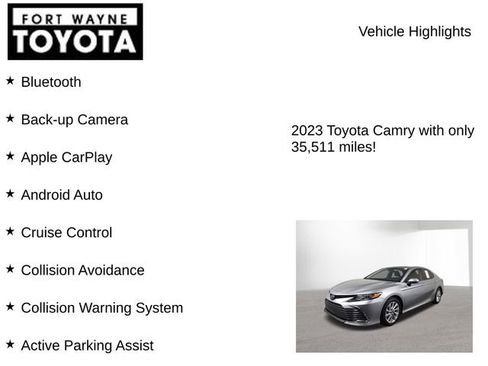 Used 2023 Toyota Camry LE FWD image 7